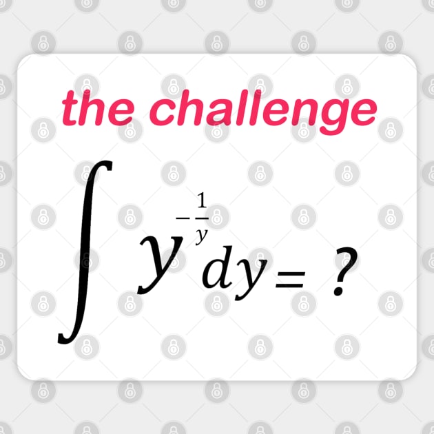 the challenge Sticker by Waleed Mahmud